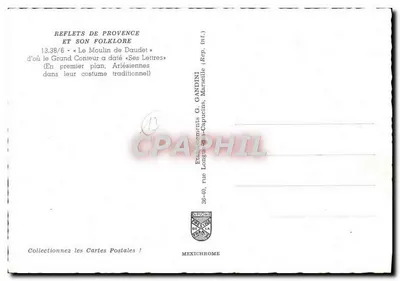 Arlésiennes no seu traje tradicional — A Moinha de Daudet — Editora IRIS, n° 13.38/6 — Verso