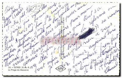 A Praia de Massane — Istres — editor Ary, n°36 — Verso