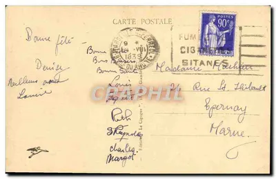 Martigues — Kanał Świętego Sebastiana i Katedra — Wydawnictwo La Cigoyne, nr 205 — Rewers
