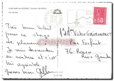 As Ruínas — Saint-Rémy-de-Provence (Bouches-du-Rhône) — Edições Naturelles — Verso