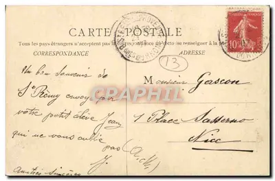 St-Rémy-en-Provence — Katedra i plac — B. F. Chalon-saône — Rewers