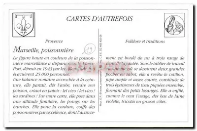 Marsella - Una Pescadera - Fot. Lacou Marsella - n°372 — Reverso