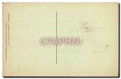 Entrada da Mesquita — Exposição Nacional e Colonial de Marselha 1922 — Palácio da Tunísia — Foto F. Detaille, Marselha — Verso