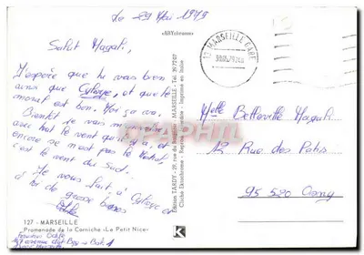 PROMENADE DE LA CORNICHE — O Pequeno Nice — Edição TARDY — Verso