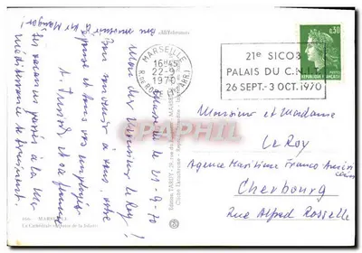 La Cathédrale de la Joliette — Marseille — Édition Tardy — Verso