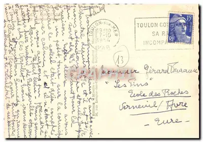 Marseille - O Velho Port — Édition Mirelle, n° 36 — Verso