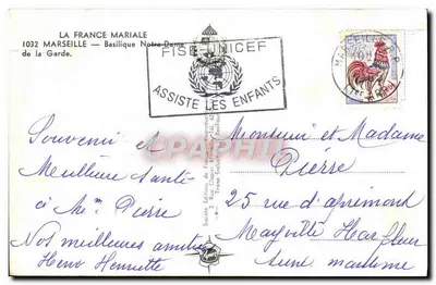 Bazylika Najświętszej Maryi Panny Guardzianki — Marsylia — Éditions de France — Rewers