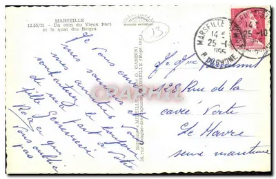 Marseille — Oude Haven en de Belgische kade — Edities & Mireille — Achterkant