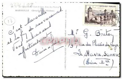 La Cattedrale e il Forte Saint-Jean — vista dal Faro — editore LABO-Photo-Sud-Est, n°40 — Verso