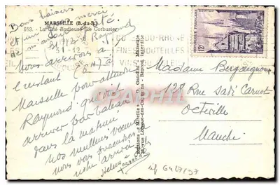 Hotel di città di Marsiglia — Editore Mireille — n° 653 — Verso