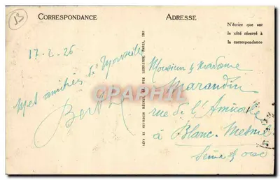 Marseille — Pałac Longchamp — LL — Rewers