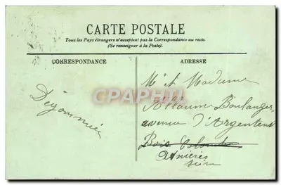 Marseille — Ansicht von oben — Verlag nicht sichtbar, Seriennummer 4 — Rückseite