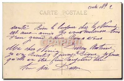 Marselha — Hotel de Ville — Editor EL, n° 28 — Verso