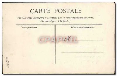 Marseille — Hotel de Ville — wydawca L.V. & Cie — Rewers