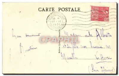 Marseille — Notre-Dame de la Garde — éditeur Disat-Corbière-Wagon — Reverso