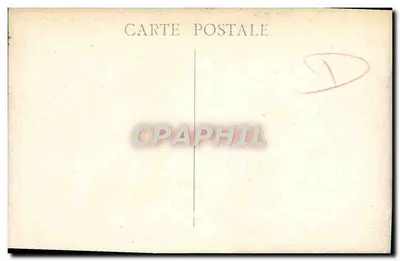 Marseille — Pałac Longchamp — widok z ogrodu z fontanną — Rewers