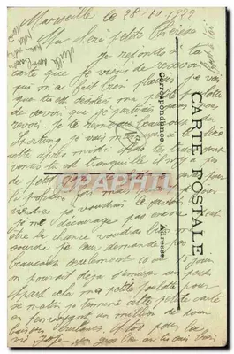 Marselha - Exposição Colonial, 1922 - Palácio da Tunísia — Verso