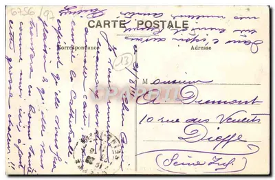 Marseille - Cathédrale et Canal St-Jean - Éditeur L. L. (n°7) — Verso