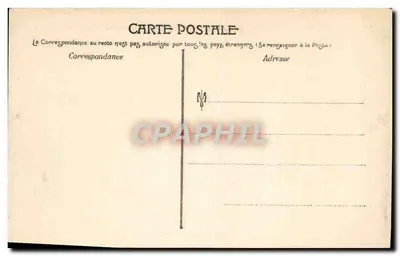Marseille — Koloniaal Expositie 1906 — Paleis van de Zee Oceanoografisch — Officiële ansichtkaart van de Expositie N° W — Achterkant