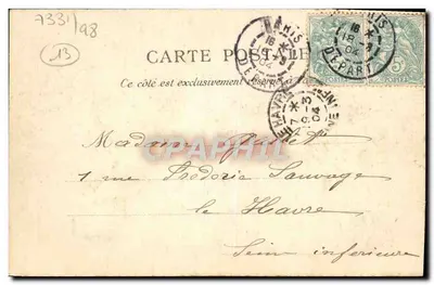 Marseille - Port Aix — L.P. 16 — wydawca Huiles & Rayons — Rewers