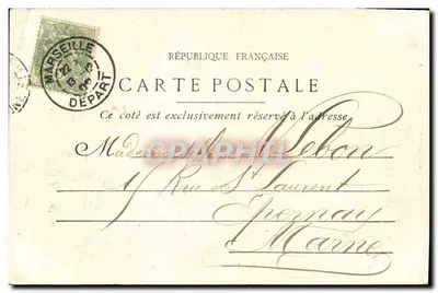 Marseille - Justitiepaleis — Foto studio Baudouin, n°12 — Achterkant