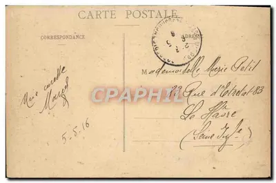 Marselha - Praça Castellane - Fontaine Jules Cantini, O Mar, Amphitrite - E. L. — Verso