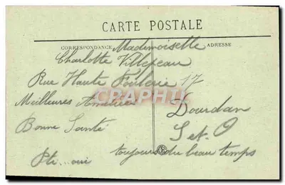Marselha — A Cannebière — BR-1925 — Verso