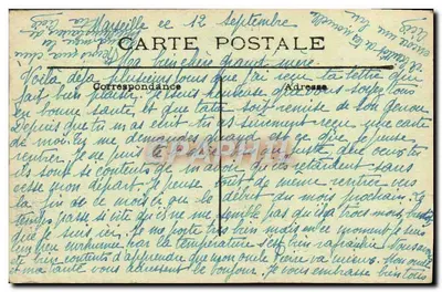 Marseille, Exposição Colonial 1922 — Palácio da Argélia — editor não visível — Verso