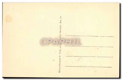 Marseille - Der Joliette-Hafen - Abfahrt eines Postdampfers — Tardy — Rückseite