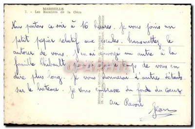 Marselha — Os Escaleres da Gare — Edições Mirelle — Verso