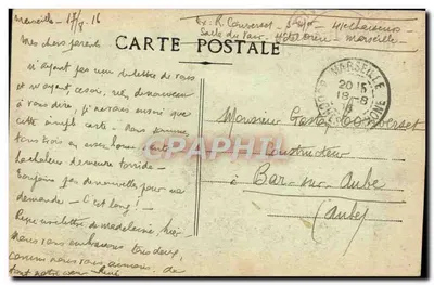 Marsiglia - la Corniche del Profeta — vista della Corniche con molo e barche — editore sconosciuto, n° 115 — Verso