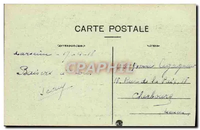 Marsella — Iglesia de los Reformados y Cours du Chapitre — E. L. — Reverso