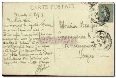 Marseille - A Catedral — A.C. — Verso