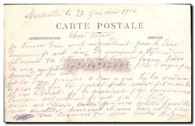 Marseille — Quai Fraternité i Cannebière — Rewers