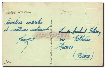 Marsiglia — I docks di La Joliètte — Edizione La Cigogne, 9 bis, Quai du Canal — Verso