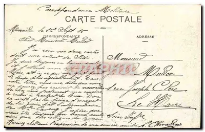 Marseille — Fort Saint-Jean und Eingang zum Vieux Port — unbekannter Verlag — Rückseite
