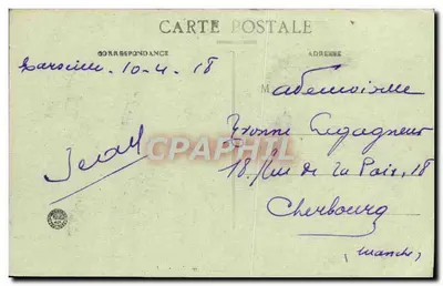 Marseille — Pałac Longchamp — E. L. — Rewers