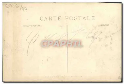 Marseille — Het Palais de Justice — onbekende uitgever, serie nummer 4 — Achterkant