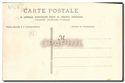 Marseille — Pałac Giełdy — Atelier E. Lecour, n°10 — Rewers