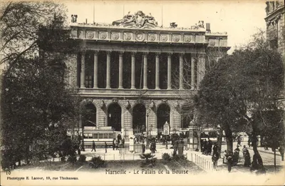 Marselha - O Palácio da Bolsa — Fototipia E. Lacour, 19 rue Thubanéan
