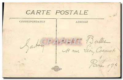 Marseille — La Rue Noailles — éditeur : C. L. B. (imprimé sur la carte) — Verso