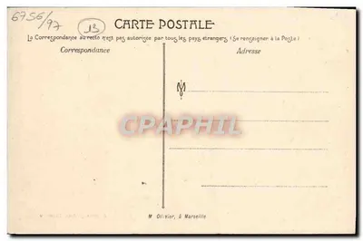 Marsella — Exposición Colonial 1906 — Palacio del Camboya — Reverso