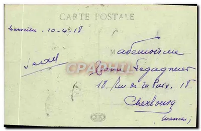 Marsiglia — Faro di Planier — E.L. n°165 — Verso