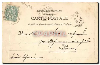 Marselha - O Cais da Joliette — Fototipia E. Lacour — n° 965 — Verso