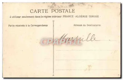 Marseille - Rue Noailles — widok ulicy z tramwajem i sklepami — Phototypie E. Lacour, 19, rue Thubaneau — Rewers
