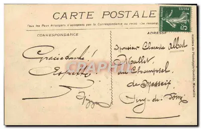 Marseille - A Bolsa — editor Thiéry A, n°79 — Verso