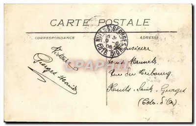 Marsylija - Rue de la République — widok miejski z tramwajem — wydawca nieznany, nr 70 — Rewers