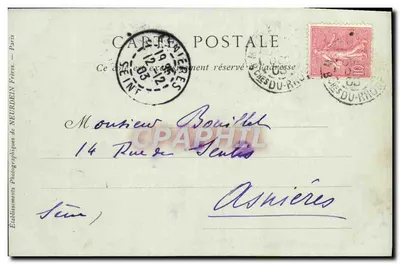 MARSEILLE — Cours Bellecour — Houny & Fils Fot. — Rewers