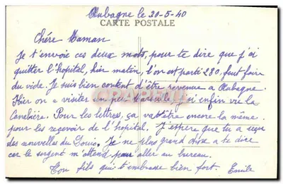 Marseille — O Castelo de If — Editor desconhecido, n° 105 — Verso