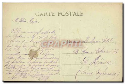 Marseille — Zamek If — E.L. — Wydawca E.L. nr 10 — Rewers